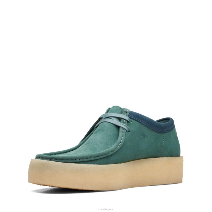 Clarks 0DX8L3612 taza wallabee verde azulado clarks hombres verde azulado