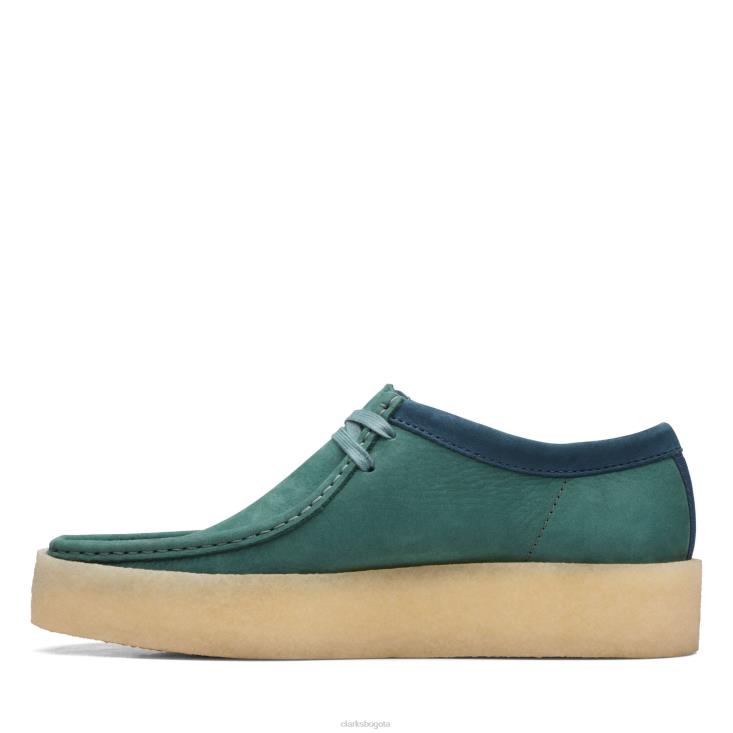 Clarks 0DX8L3612 taza wallabee verde azulado clarks hombres verde azulado