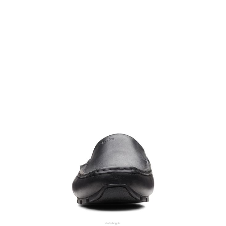 Clarks 0DX8L3613 clarks oswick lisos cuero negro hombres cuero negro