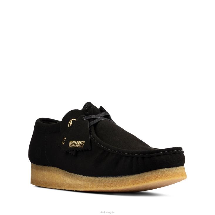 Clarks 0DX8L3621 wallabee clarks negro vegano hombres vegano negro