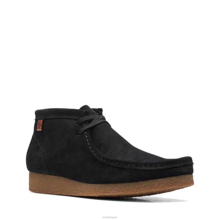 Clarks 0DX8L3628 botas clarks shacre de ante negro hombres ante negro
