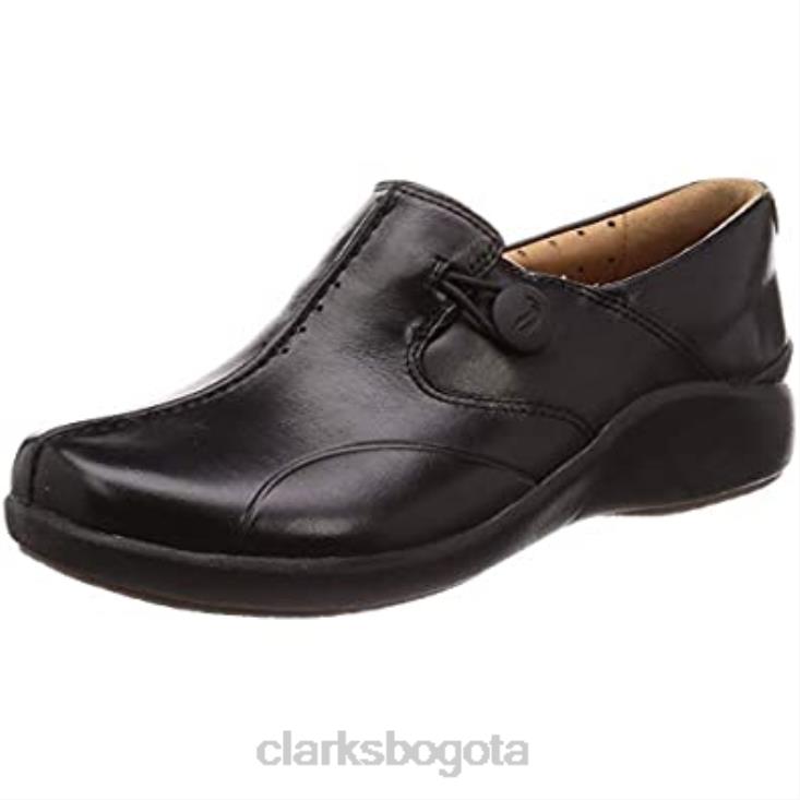 Clarks 0DX8L363 Mocasines clarks unloop2 de cuero negro para mujer mujer cuero negro