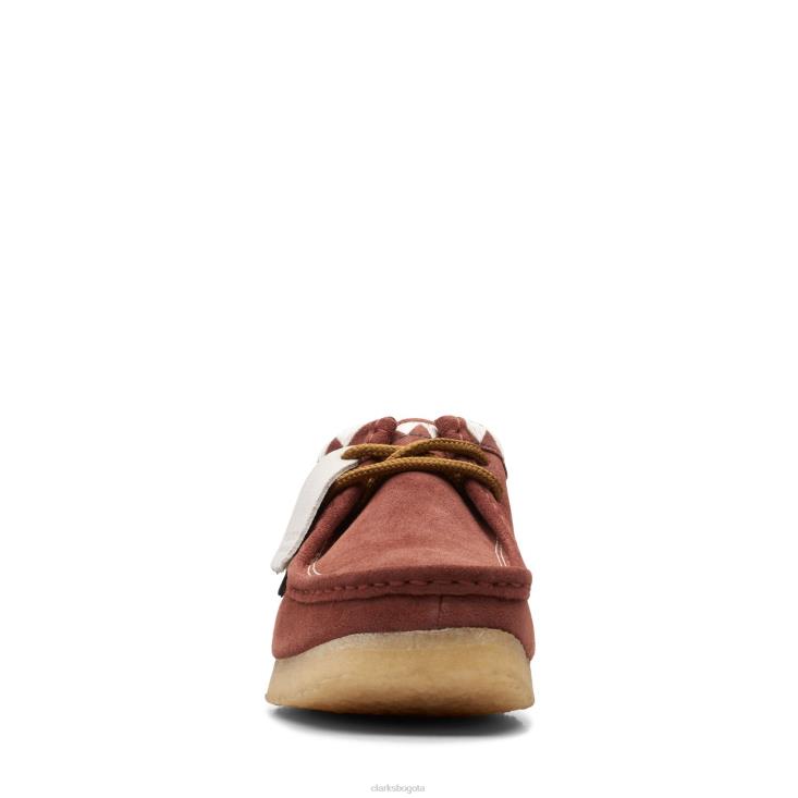 Clarks 0DX8L3630 Wallabee Auburn Clarks hombres castaño