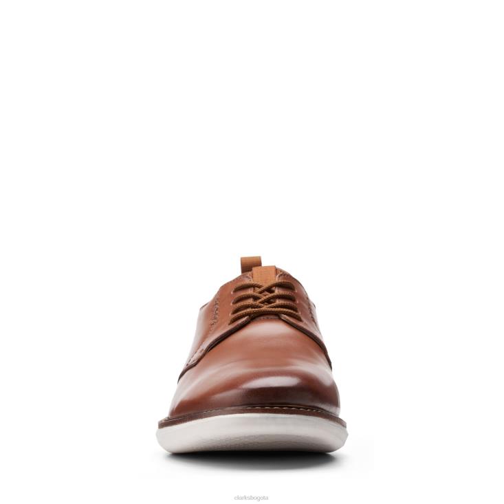 Clarks 0DX8L3632 bronceado oscuro lea clarks brant low hombres lea bronceado oscuro