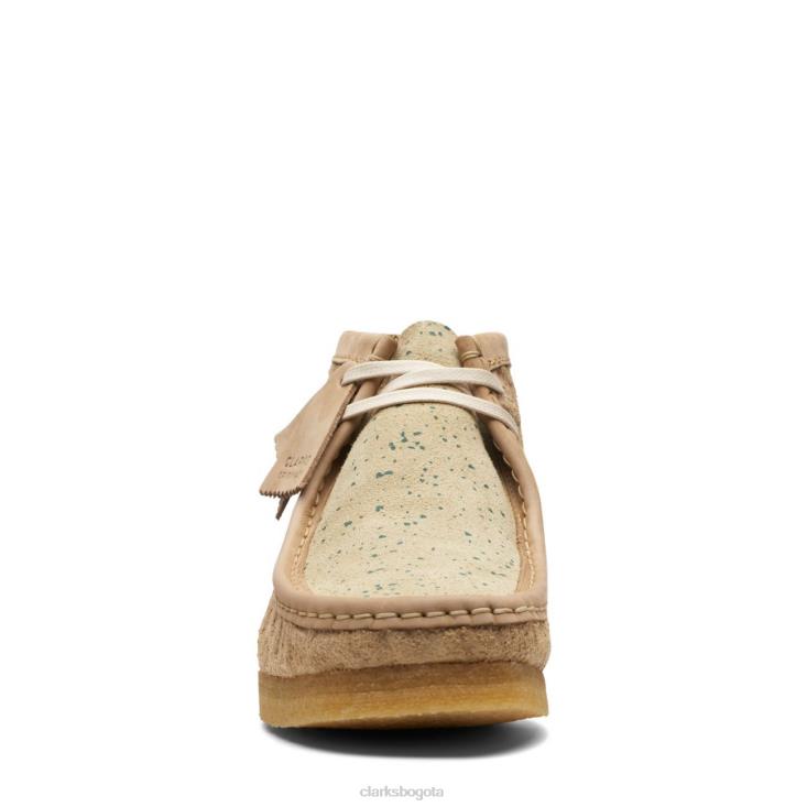 Clarks 0DX8L3641 Bota clarks wallabee verde natural hombres verde natural