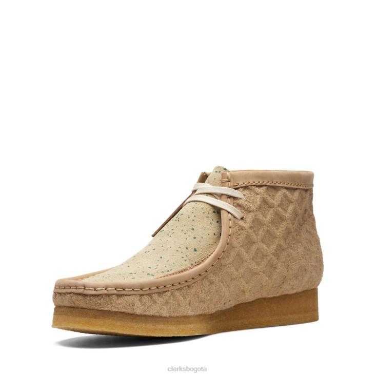 Clarks 0DX8L3641 Bota clarks wallabee verde natural hombres verde natural
