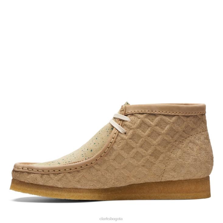 Clarks 0DX8L3641 Bota clarks wallabee verde natural hombres verde natural