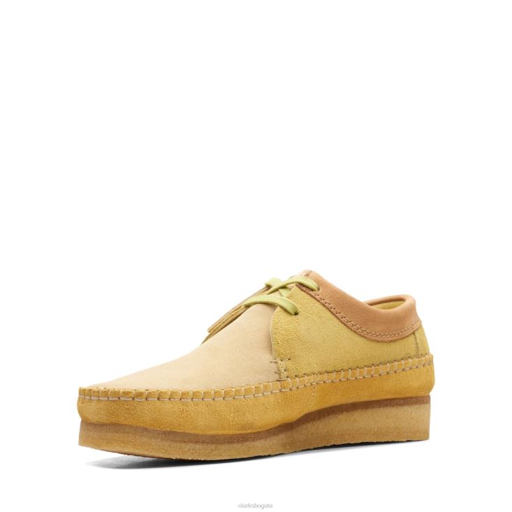Clarks 0DX8L3654 Clarks amarillos tejedores hombres amarillo