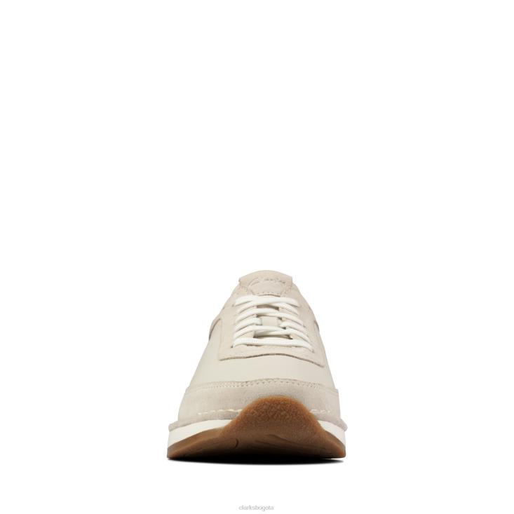 Clarks 0DX8L3655 clarks craft run encaje blanco hombres blanco