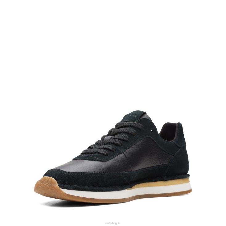 Clarks 0DX8L3659 clarks combi craft run encaje negro hombres combinado negro
