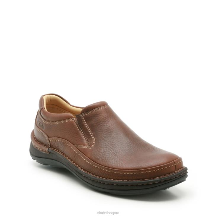 Clarks 0DX8L3665 clarks mahoga ny cuero naturaleza fácil hombres cuero caoba
