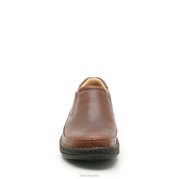 Clarks 0DX8L3665 clarks mahoga ny cuero naturaleza fácil hombres cuero caoba