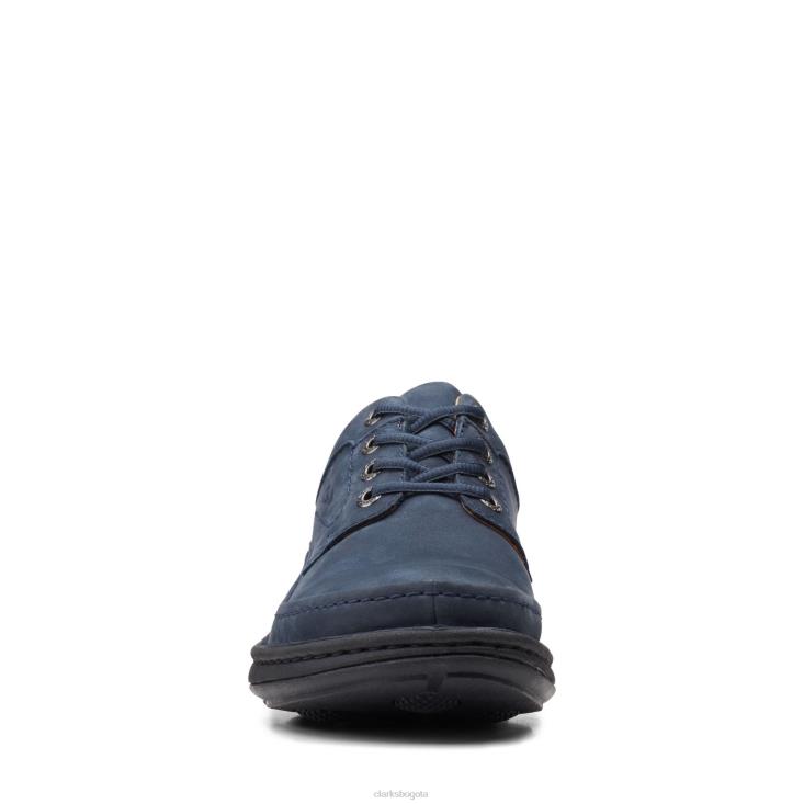 Clarks 0DX8L3666 clarks naturaleza tres nubuck azul marino hombres nubuck azul marino