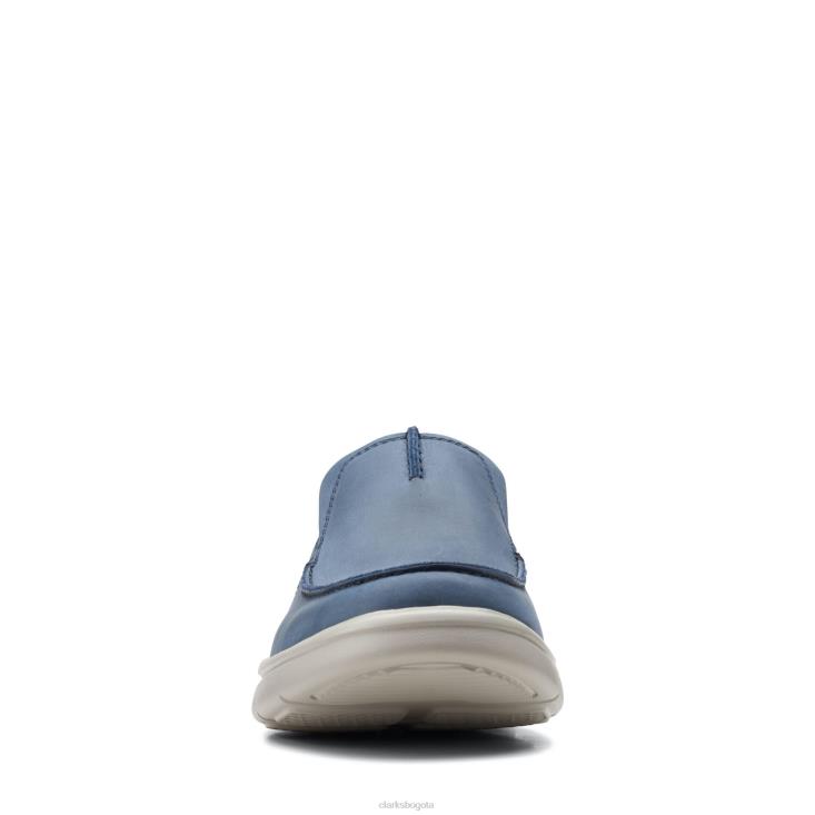 Clarks 0DX8L3679 bradley free clarks cuero azul marino hombres cuero azul marino