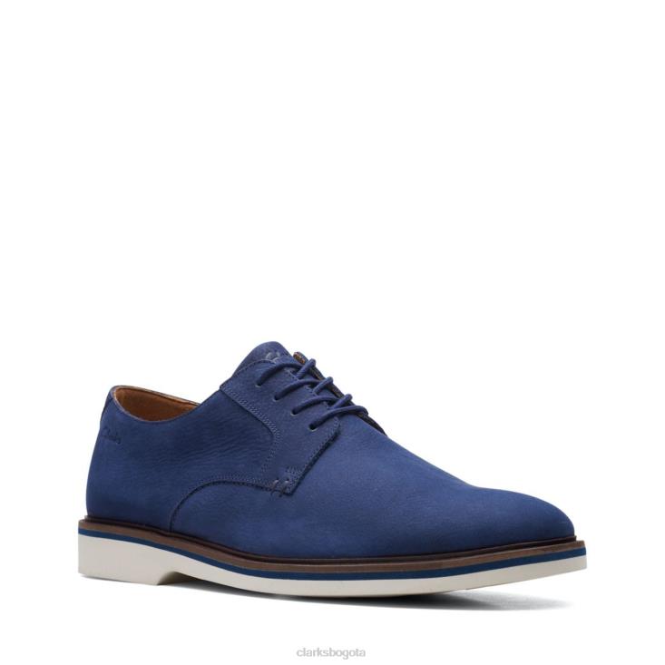 Clarks 0DX8L3682 clarks malwood nubuck liso azul marino hombres nubuck azul marino