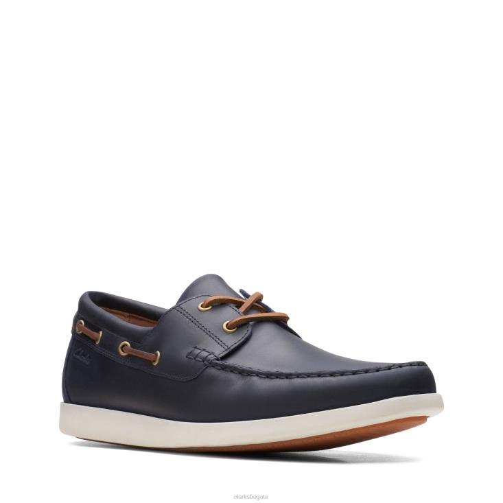 Clarks 0DX8L3686 clarks costa ferius azul oscuro hombres azul oscuro