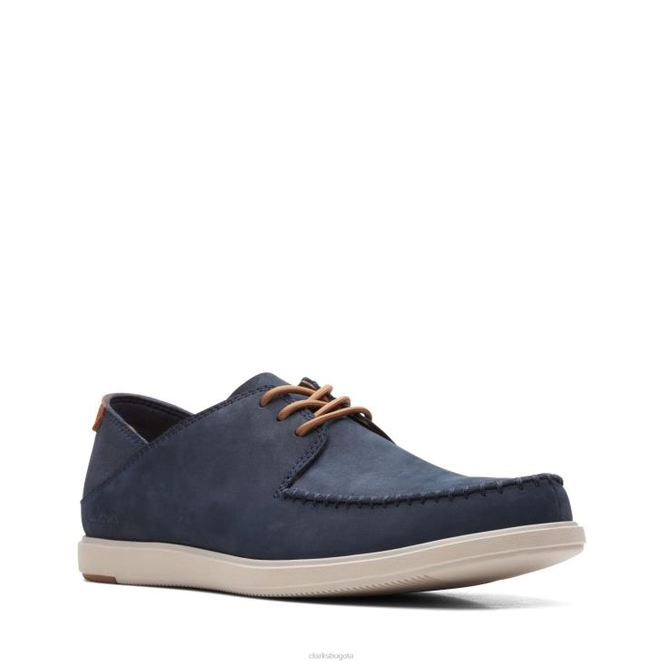 Clarks 0DX8L3693 corbata bratton clarks nubuck azul marino hombres nubuck azul marino