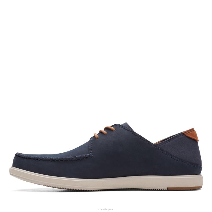 Clarks 0DX8L3693 corbata bratton clarks nubuck azul marino hombres nubuck azul marino