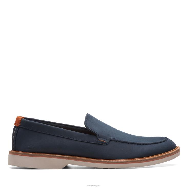 Clarks 0DX8L3700 clarks atticus lt edge de nubuck azul marino hombres nubuck azul marino