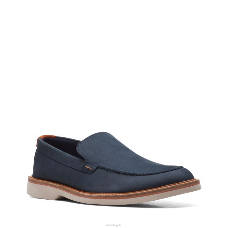 Clarks 0DX8L3700 clarks atticus lt edge de nubuck azul marino hombres nubuck azul marino