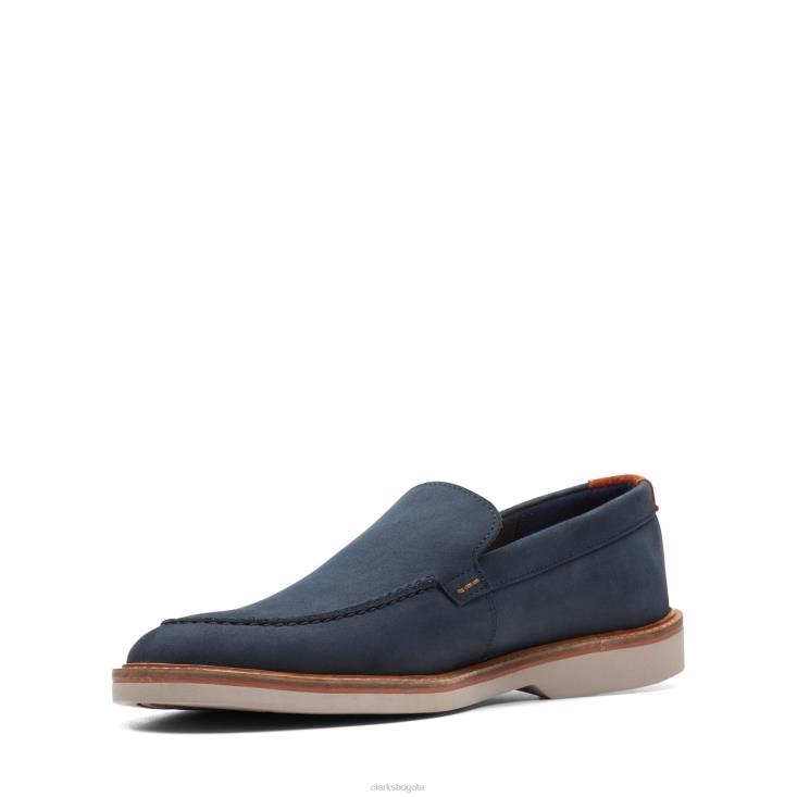 Clarks 0DX8L3700 clarks atticus lt edge de nubuck azul marino hombres nubuck azul marino