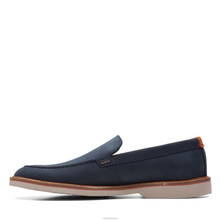 Clarks 0DX8L3700 clarks atticus lt edge de nubuck azul marino hombres nubuck azul marino