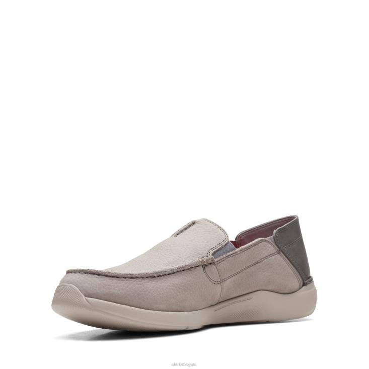 Clarks 0DX8L3703 gorwstep clarks protuberancia gris claro hombres protuberancia gris claro