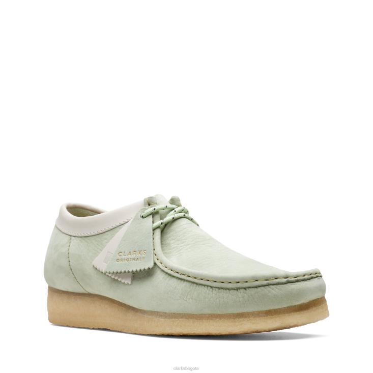 Clarks 0DX8L3709 wallabee clarks verde pálido hombres Verde pálido