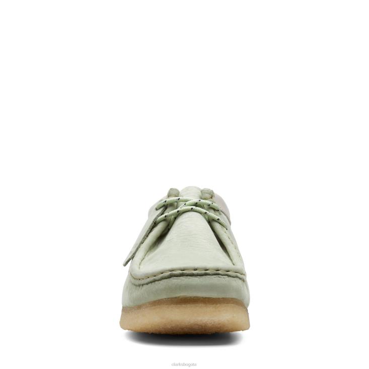 Clarks 0DX8L3709 wallabee clarks verde pálido hombres Verde pálido