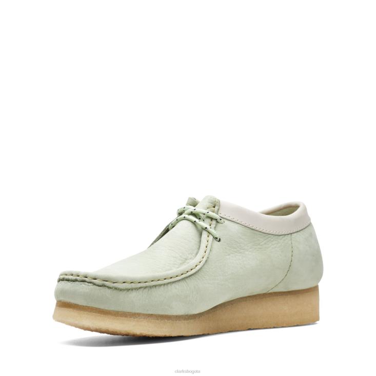 Clarks 0DX8L3709 wallabee clarks verde pálido hombres Verde pálido