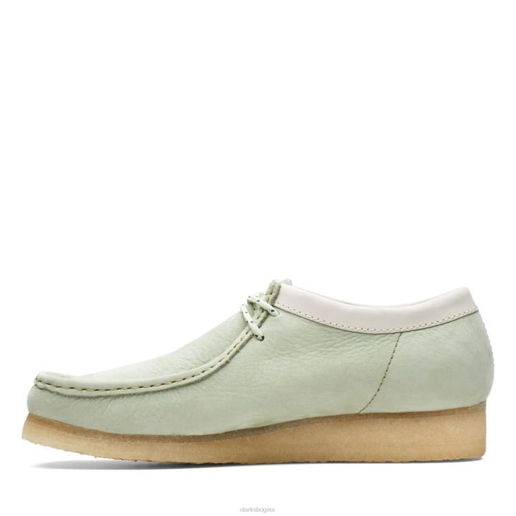 Clarks 0DX8L3709 wallabee clarks verde pálido hombres Verde pálido