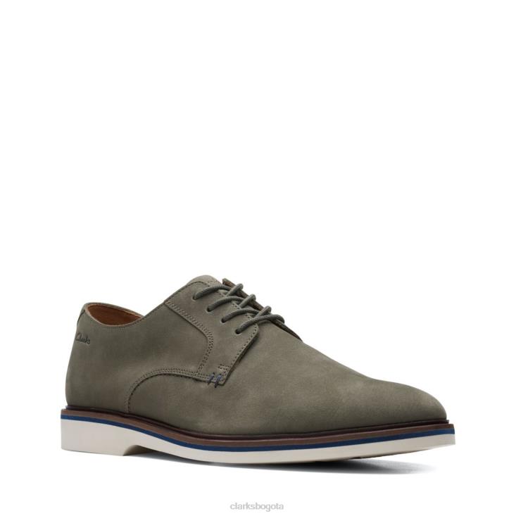 Clarks 0DX8L3710 clarks malwood nubuck oliva liso hombres nubuck oliva