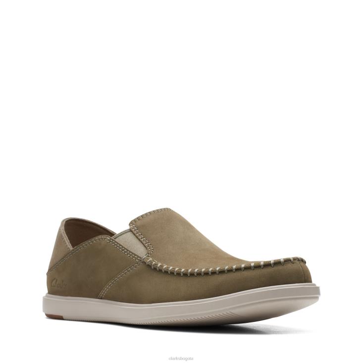 Clarks 0DX8L3716 clarks bratton de nubuck verde oliva hombres nubuck oliva