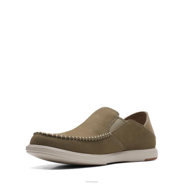 Clarks 0DX8L3716 clarks bratton de nubuck verde oliva hombres nubuck oliva