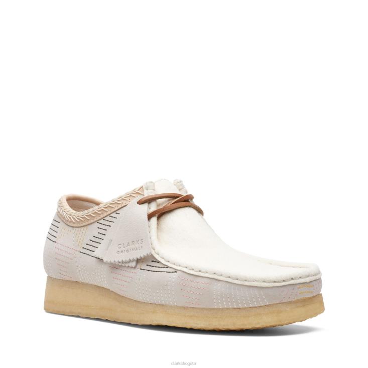 Clarks 0DX8L3717 wallabee clarks blanco hombres blanco