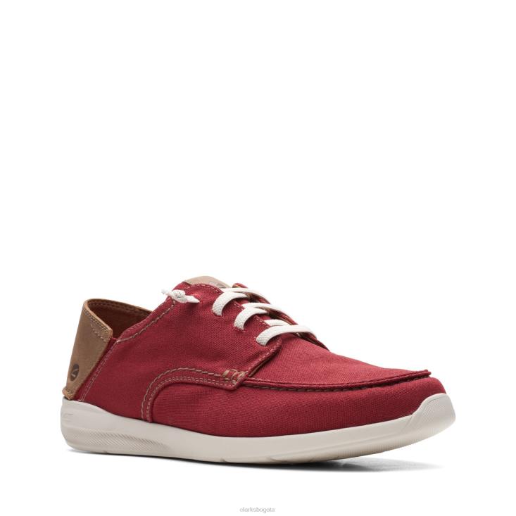 Clarks 0DX8L3724 clarks gorwlace rojo ladrillo hombres rojo ladrillo