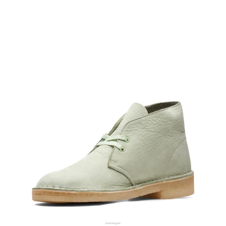 Clarks 0DX8L3725 bota desierto clarks verde palido hombres Verde pálido