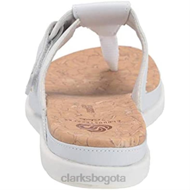 Clarks 0DX8L373 sandalia step june reef mujer clarks blanco sintetico mujer