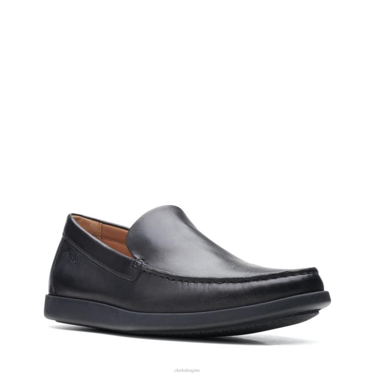 Clarks 0DX8L3738 clarks ferius creek cuero negro hombres cuero negro