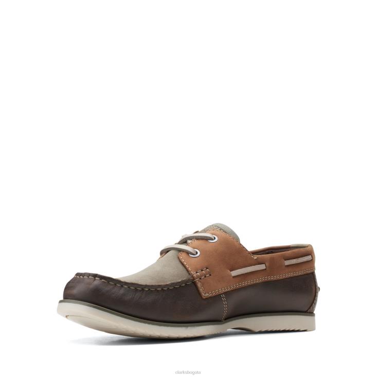Clarks 0DX8L3748 clarks de encaje noonan tostado oscuro hombres bronceado oscuro
