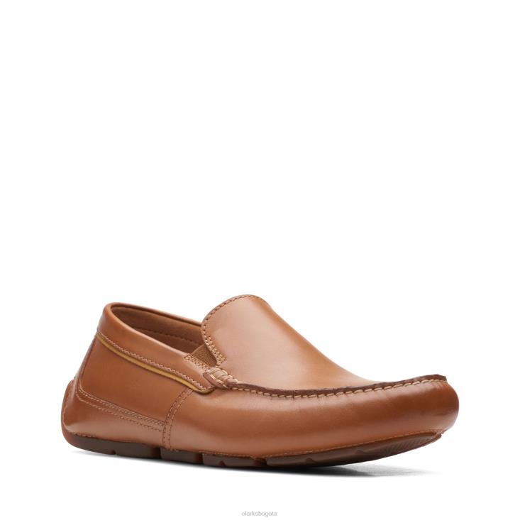 Clarks 0DX8L3757 clarks markman cuero tostado hombres cuero marrón