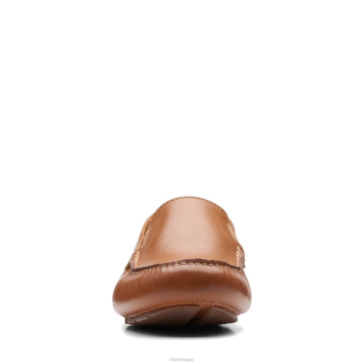 Clarks 0DX8L3757 clarks markman cuero tostado hombres cuero marrón