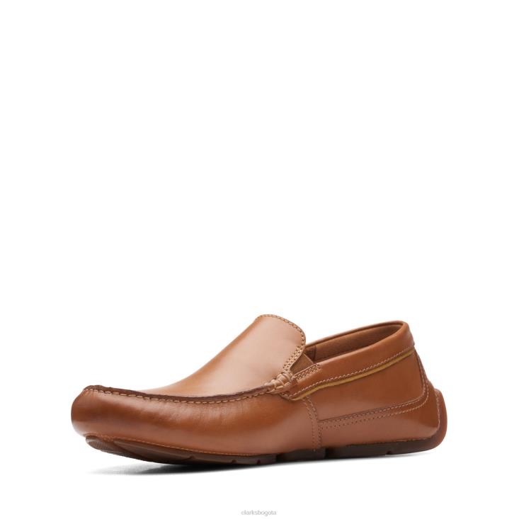 Clarks 0DX8L3757 clarks markman cuero tostado hombres cuero marrón