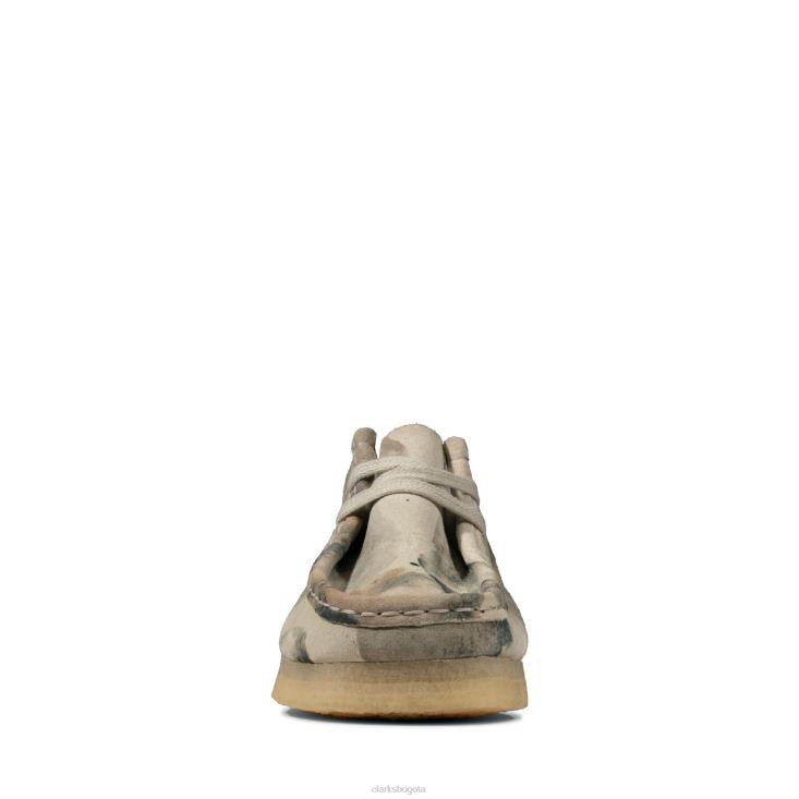 Clarks 0DX8L3759 wallabee clarks camuflaje blanco roto hombres camuflaje blanco roto
