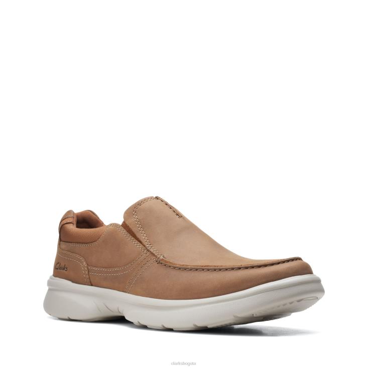 Clarks 0DX8L3767 clarks bradley free cuero tostado hombres cuero marrón