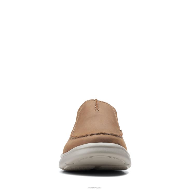 Clarks 0DX8L3767 clarks bradley free cuero tostado hombres cuero marrón