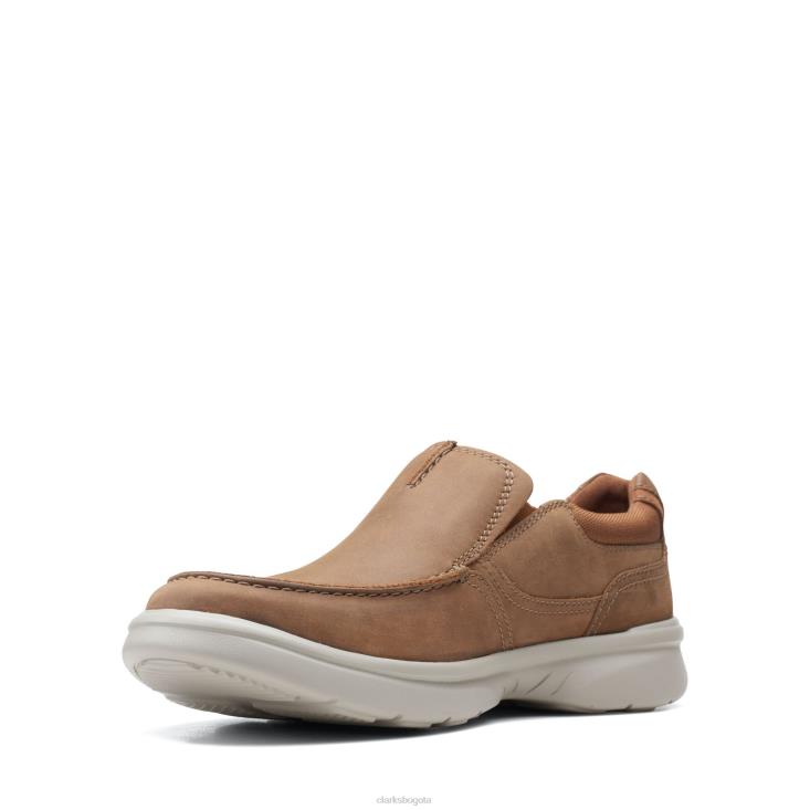 Clarks 0DX8L3767 clarks bradley free cuero tostado hombres cuero marrón