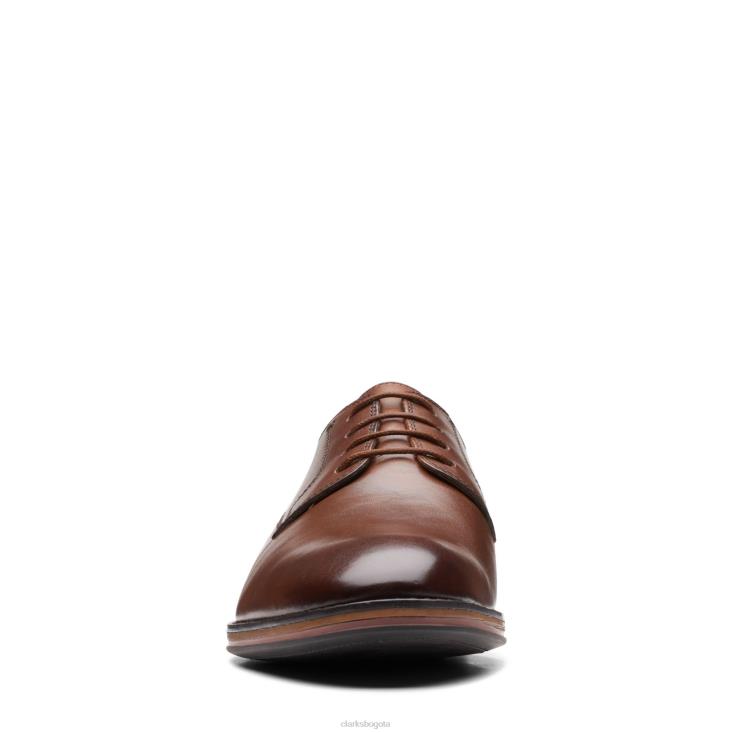 Clarks 0DX8L3768 clarks citi stride walk de cuero tostado oscuro hombres cuero bronceado oscuro