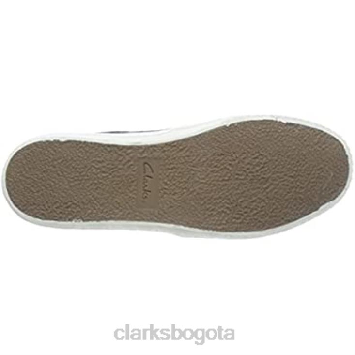 Clarks 0DX8L377 Mulas Clarks Roxby Step de lona negra para hombre hombres lienzo negro