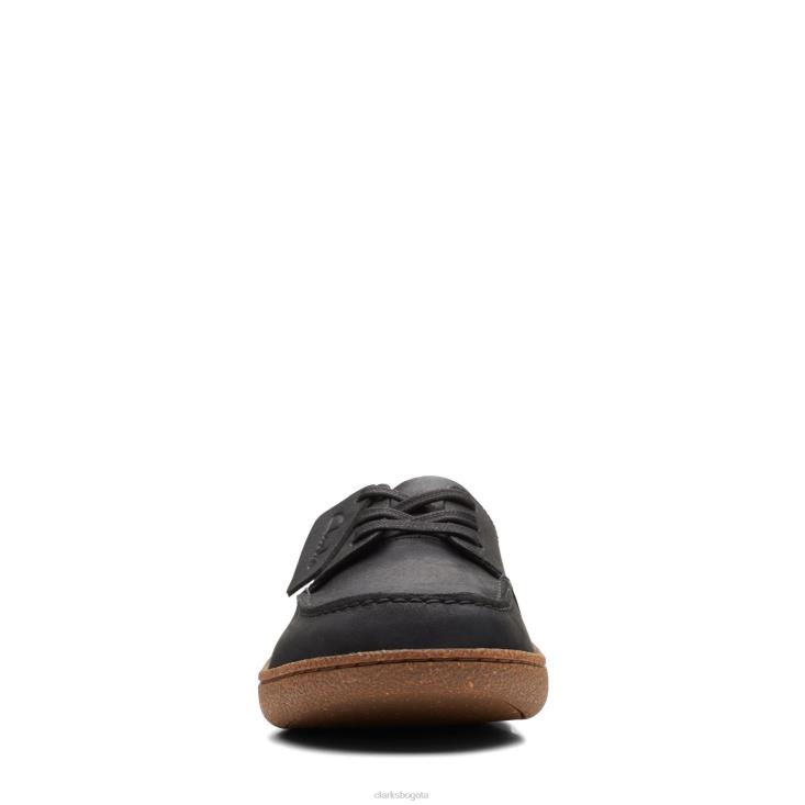 Clarks 0DX8L3770 clarks pilton lace negro aceitoso lea hombres lea aceitosa negra
